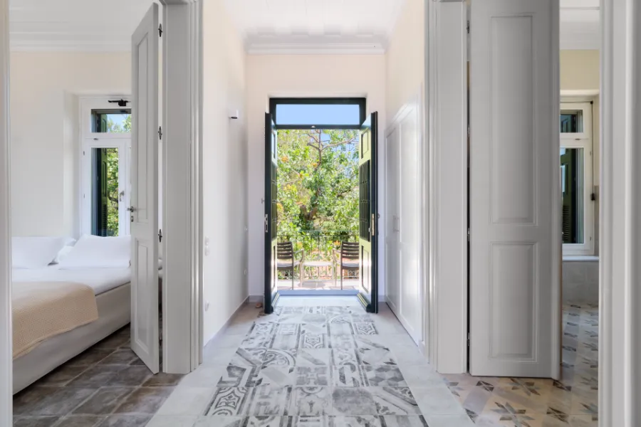Private Balcony Corner — Villa Notos Lesvos