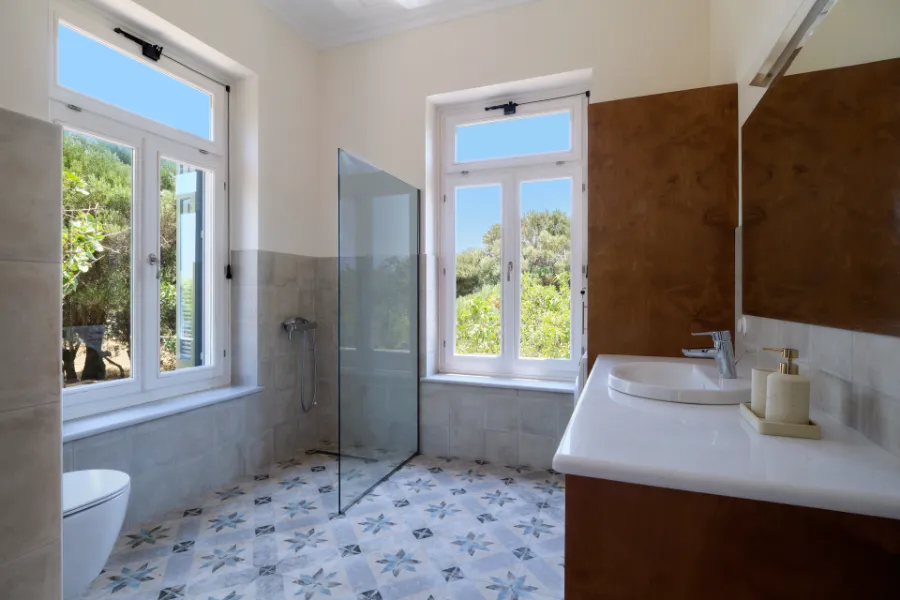 Master Bathroom — Villa Notos Lesvos