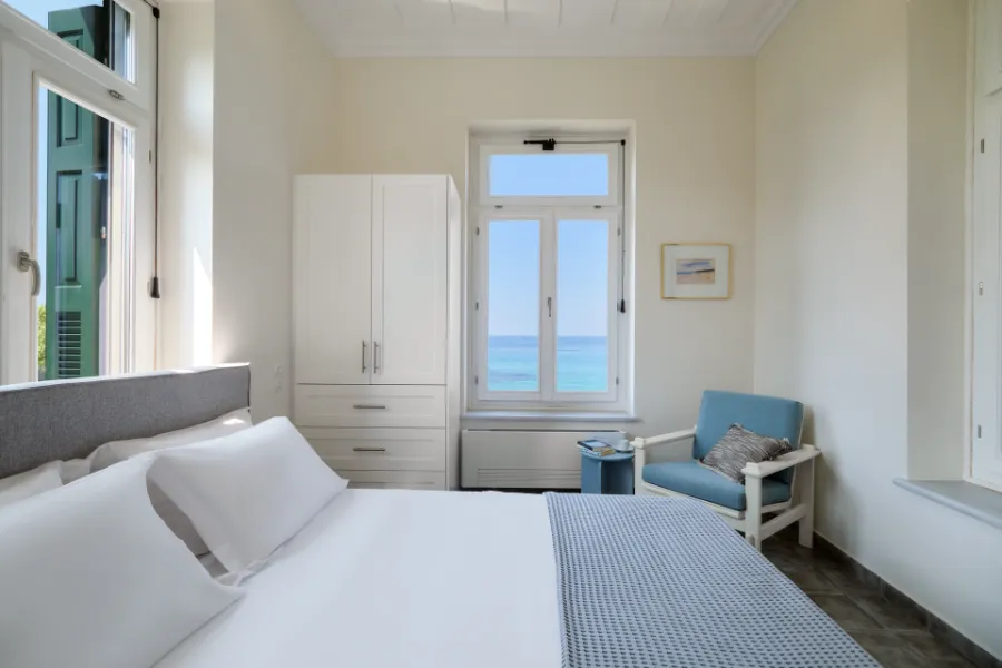 Bedroom 2 — Detail — Villa Notos Lesvos