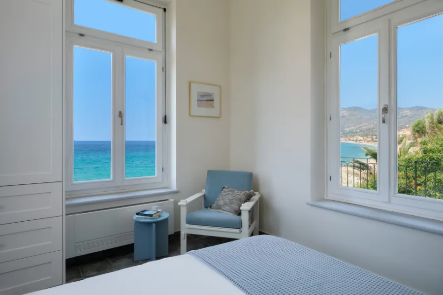 Garden View Window — Villa Notos Lesvos