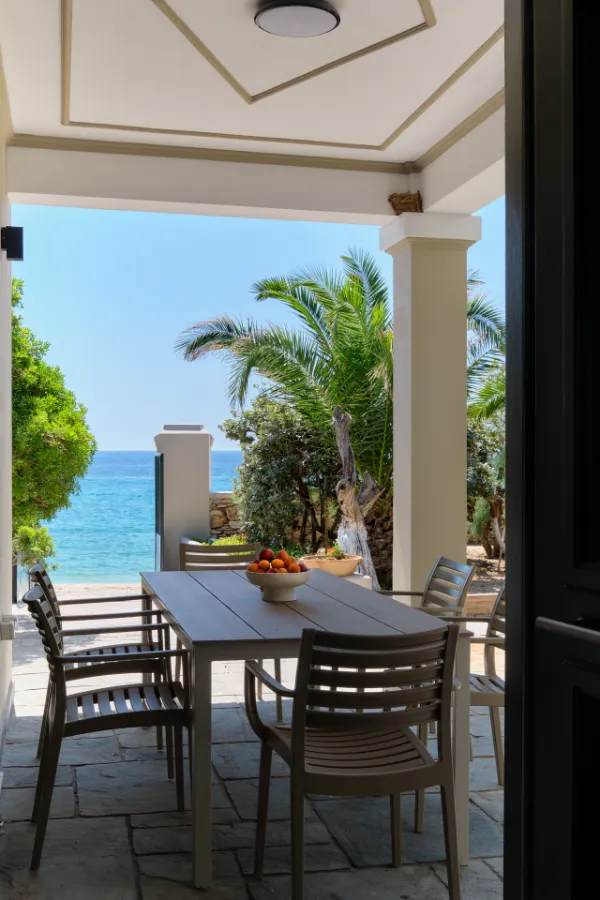 Table Setting Detail — Villa Notos Lesvos
