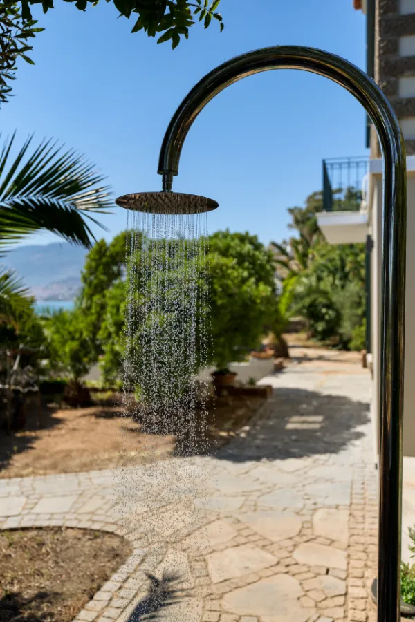 Garden at Golden Hour — Villa Notos Lesvos