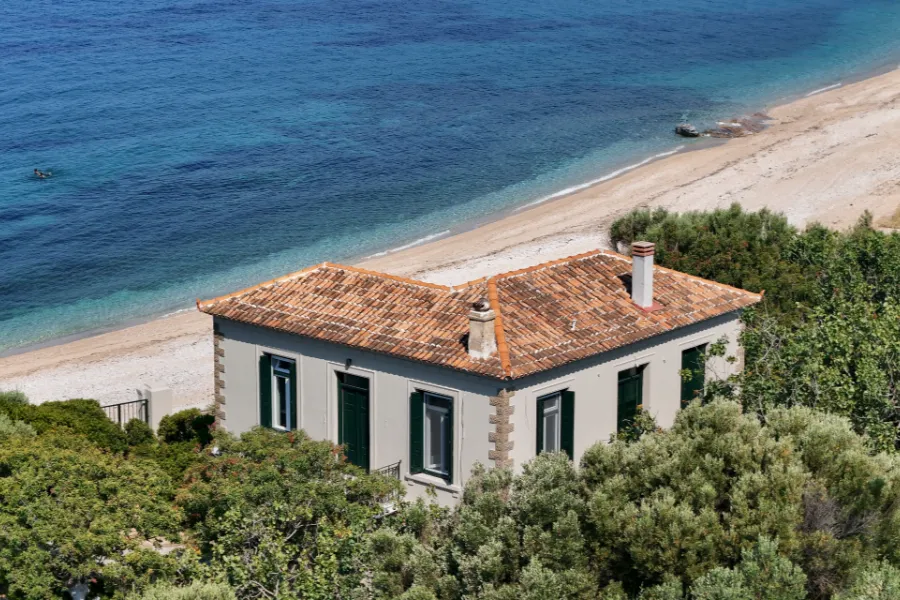 Coastline from Grounds — Villa Notos Lesvos